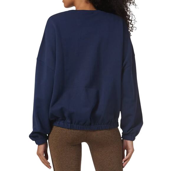The Upside Blue Escapade Montana Cotton Pullover Sweatshirt - Picture 3 of 12